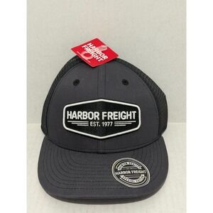 New Harbor Freight Special Edition Hat Mens OS Gray Black Trucker Snapback 71092